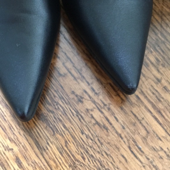 Black, size 7 boots, below the knee pointy boots - Picture 4 of 4